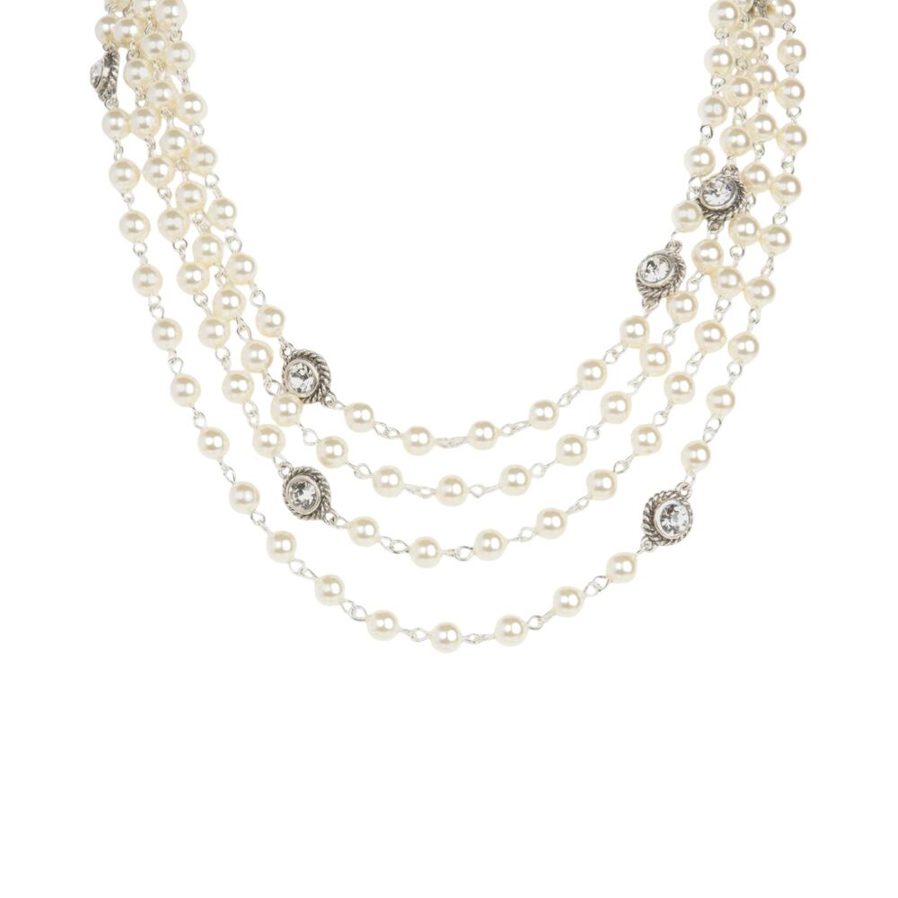 VIRGINS SAINTS & ANGELS VSA Magdalena Necklace 6mm Cream Pearl in Silver